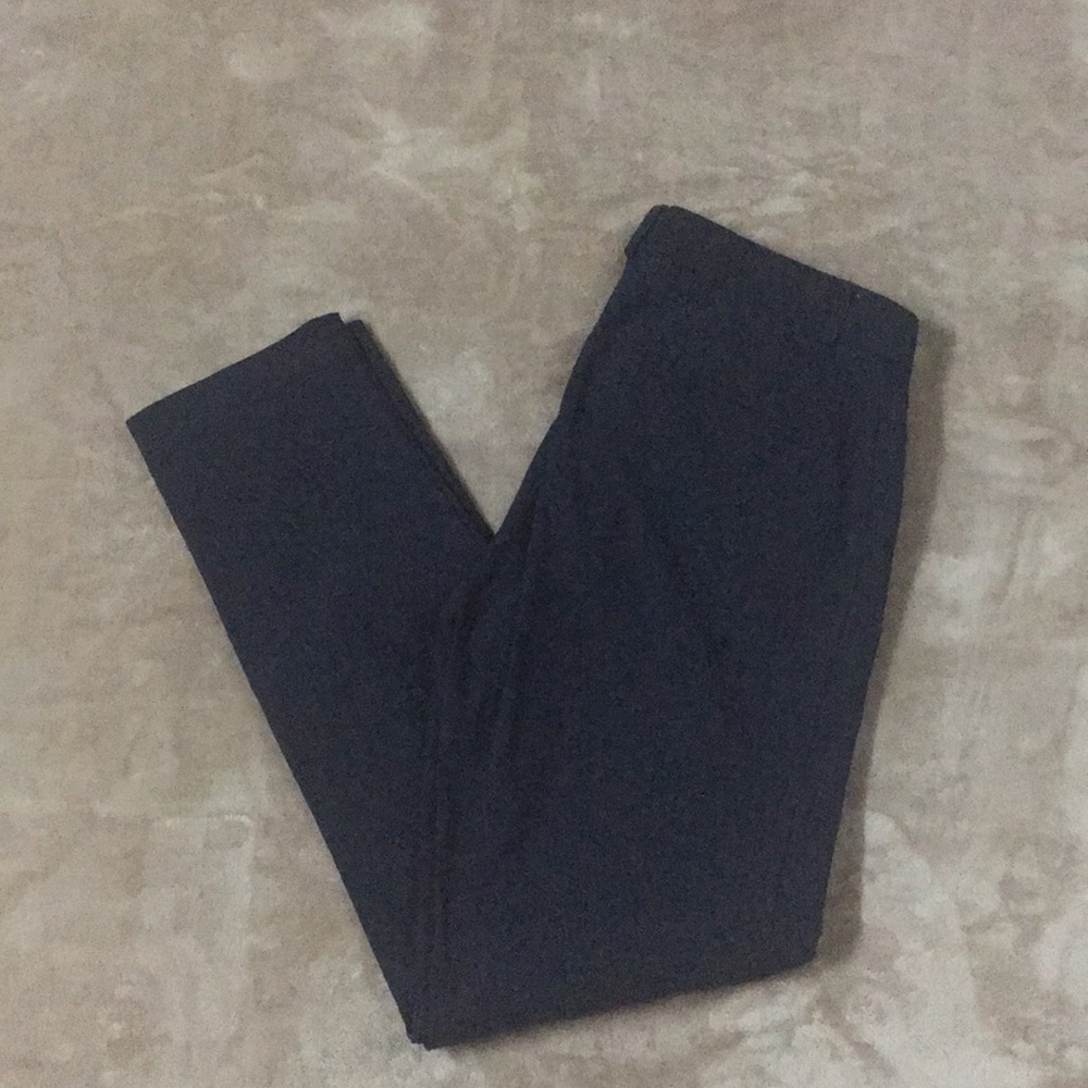 Navy straight leg pants